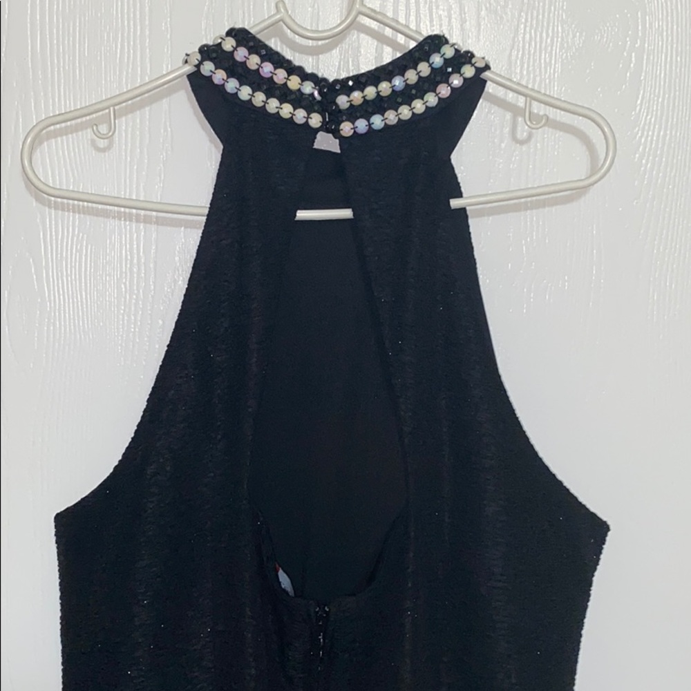 Teeze Me Womens Textured Glitter Maxi formal Dress - Picture 5 of 6
